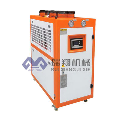 5RT এয়ার কুলড ওয়াটার চিলার 65-75DB ফার্মাসিউটিক্যাল কেমিক্যাল কুলিংয়ের জন্য কপার টিউব কন্ডেনসার