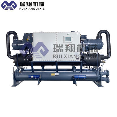 পিএলসি কন্ট্রোল সিস্টেমের সাথে 380V/50Hz এয়ার কুলড স্ক্রোল কমপ্রেসার চিলার